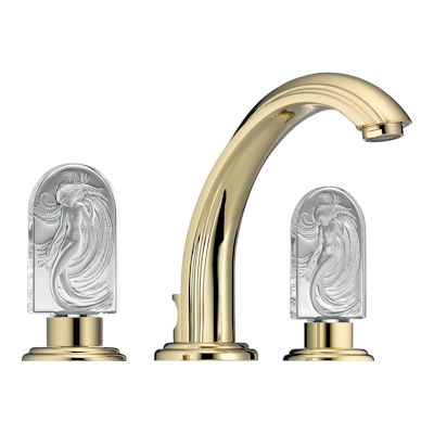 THG Paris Naïade Widespread Lavatory Set with Drain by THG Paris