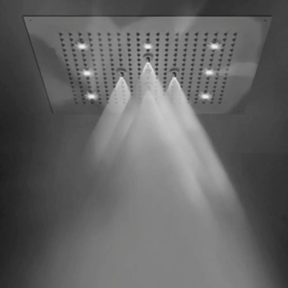 polished chrome shower head