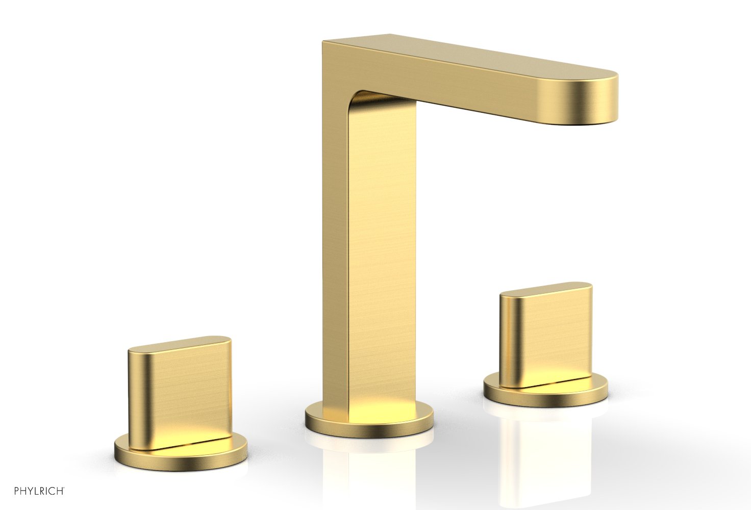 Phylrich ROND Widespread Faucet - Blade Handles High Spout