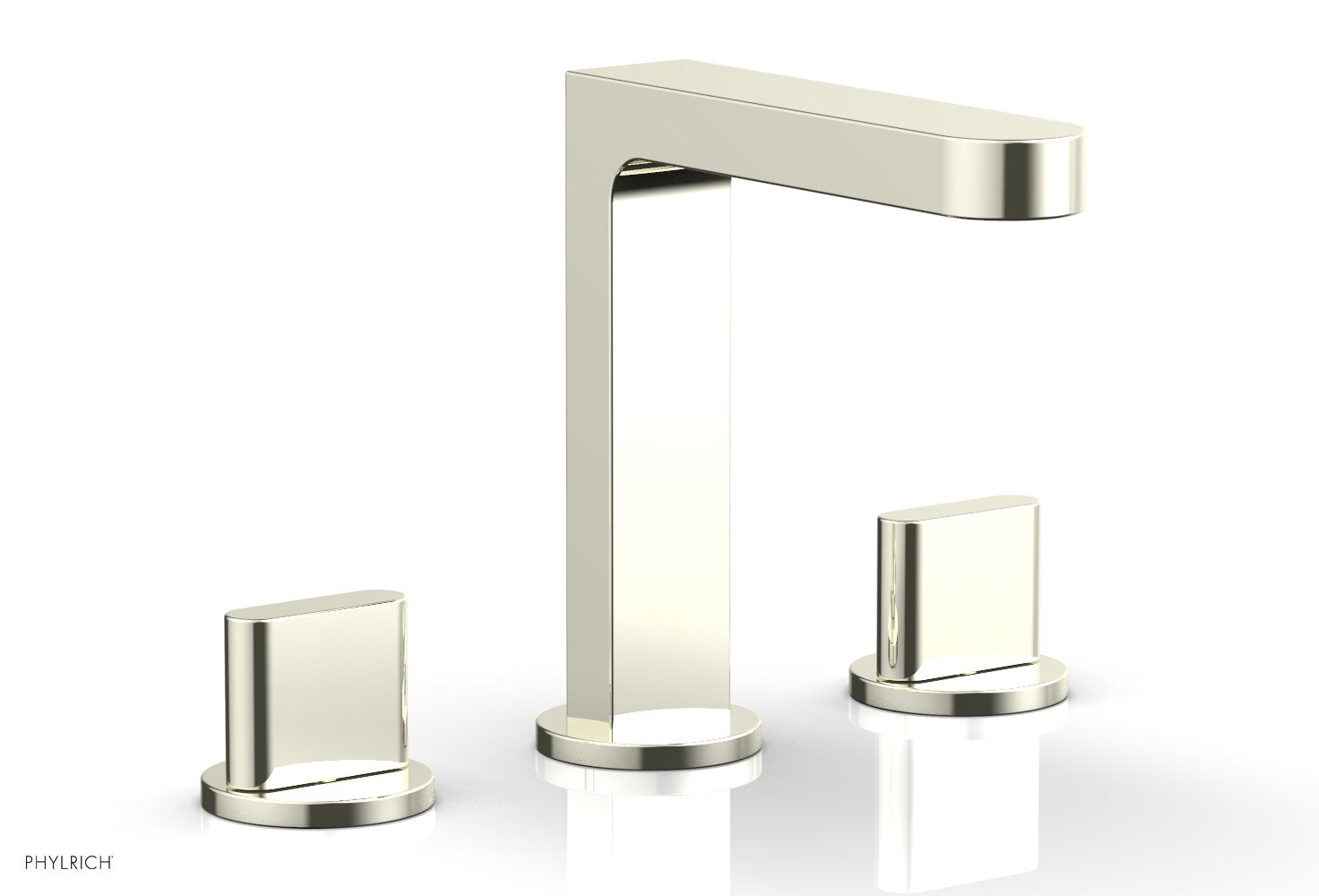 Phylrich ROND Widespread Faucet - Blade Handles High Spout