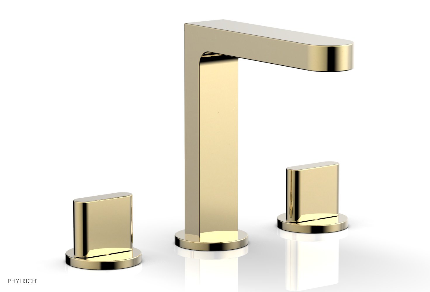 Phylrich ROND Widespread Faucet - Blade Handles High Spout by Phylrich