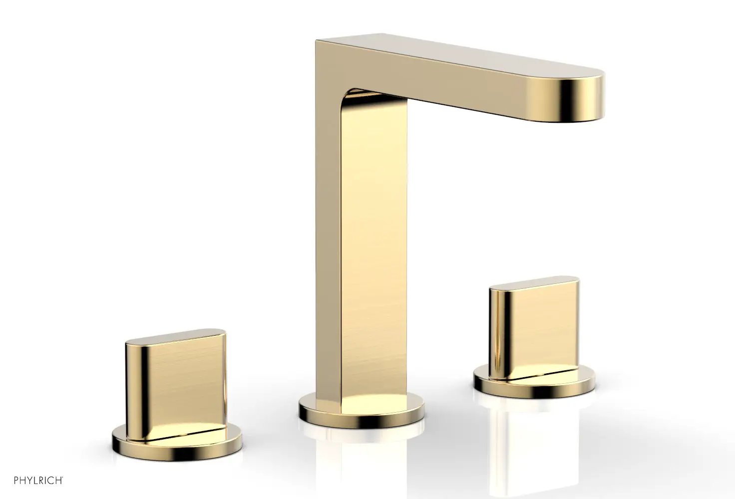 Phylrich ROND Widespread Faucet - Blade Handles High Spout by Phylrich