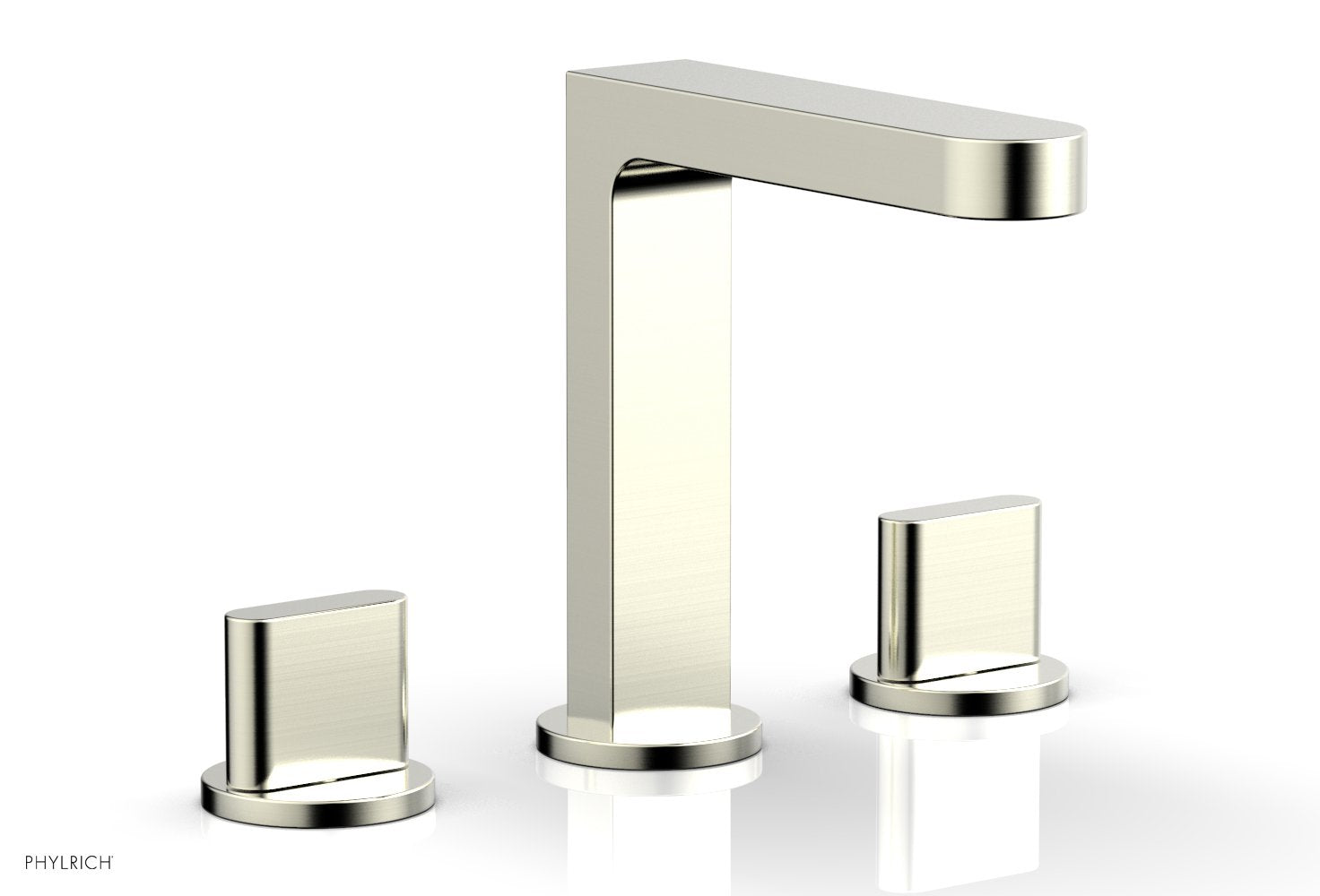 Phylrich ROND Widespread Faucet - Blade Handles High Spout by Phylrich