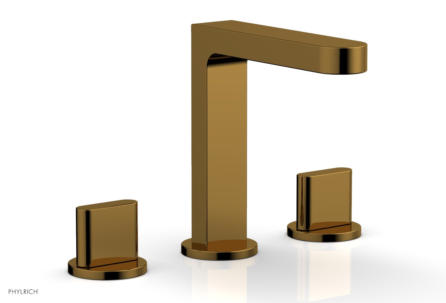 Phylrich ROND Widespread Faucet - Blade Handles High Spout