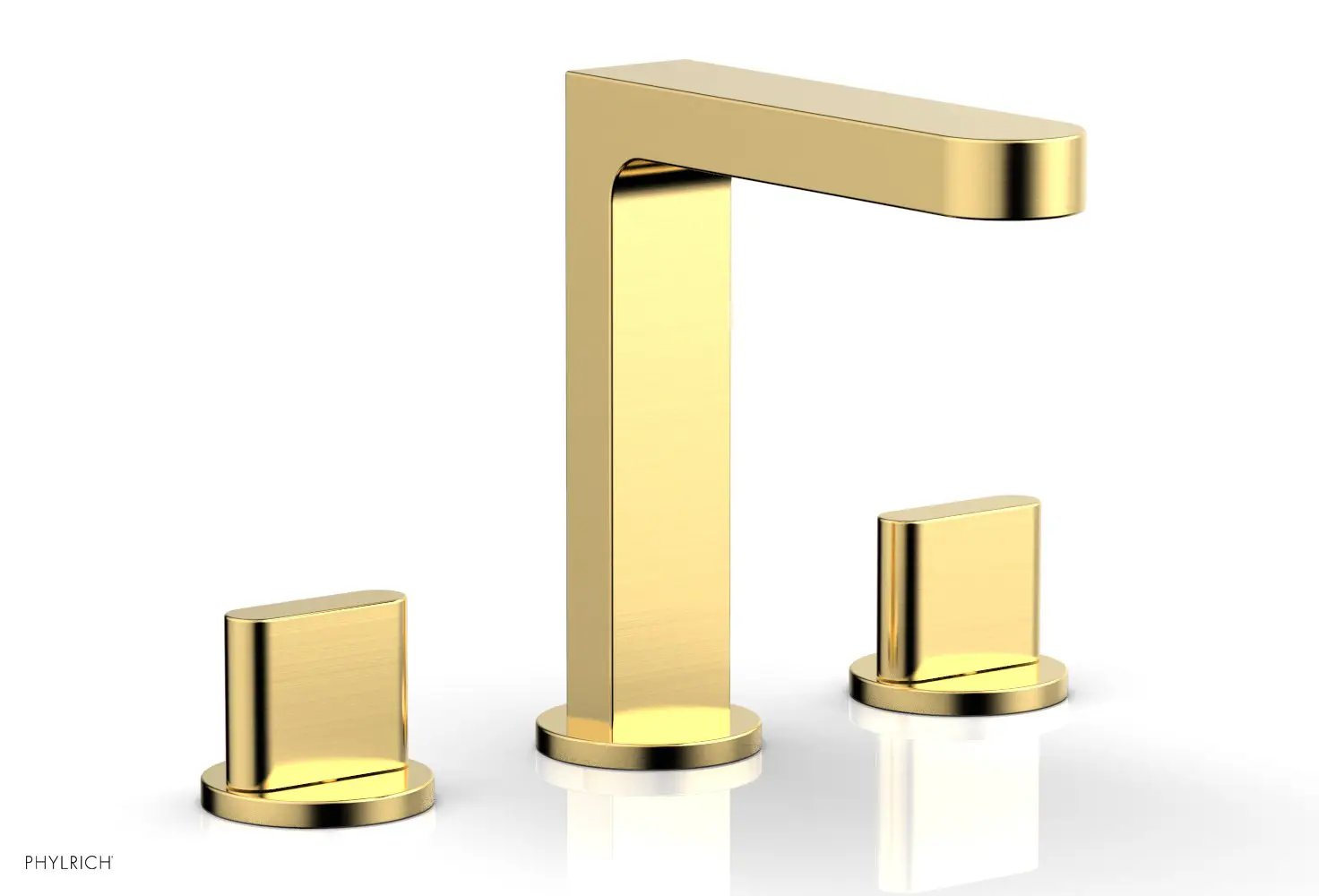 Phylrich ROND Widespread Faucet - Blade Handles High Spout by Phylrich