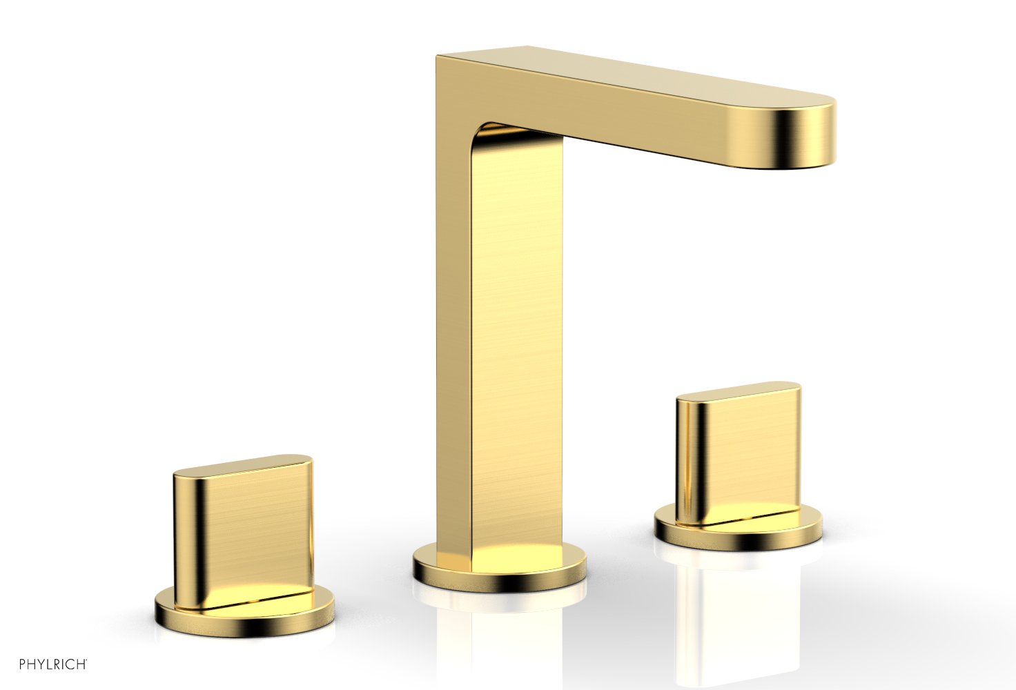 Phylrich ROND Widespread Faucet - Blade Handles High Spout