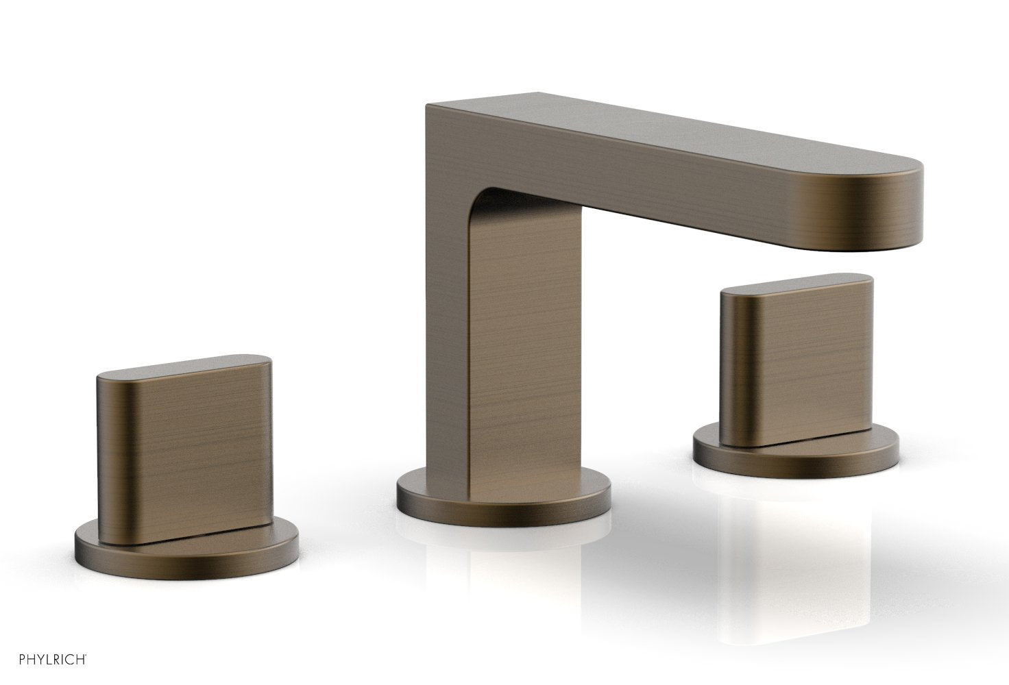 Phylrich ROND Widespread Faucet - Blade Handles Low Spout