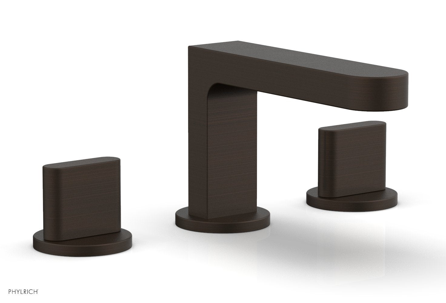 Phylrich ROND Widespread Faucet - Blade Handles Low Spout