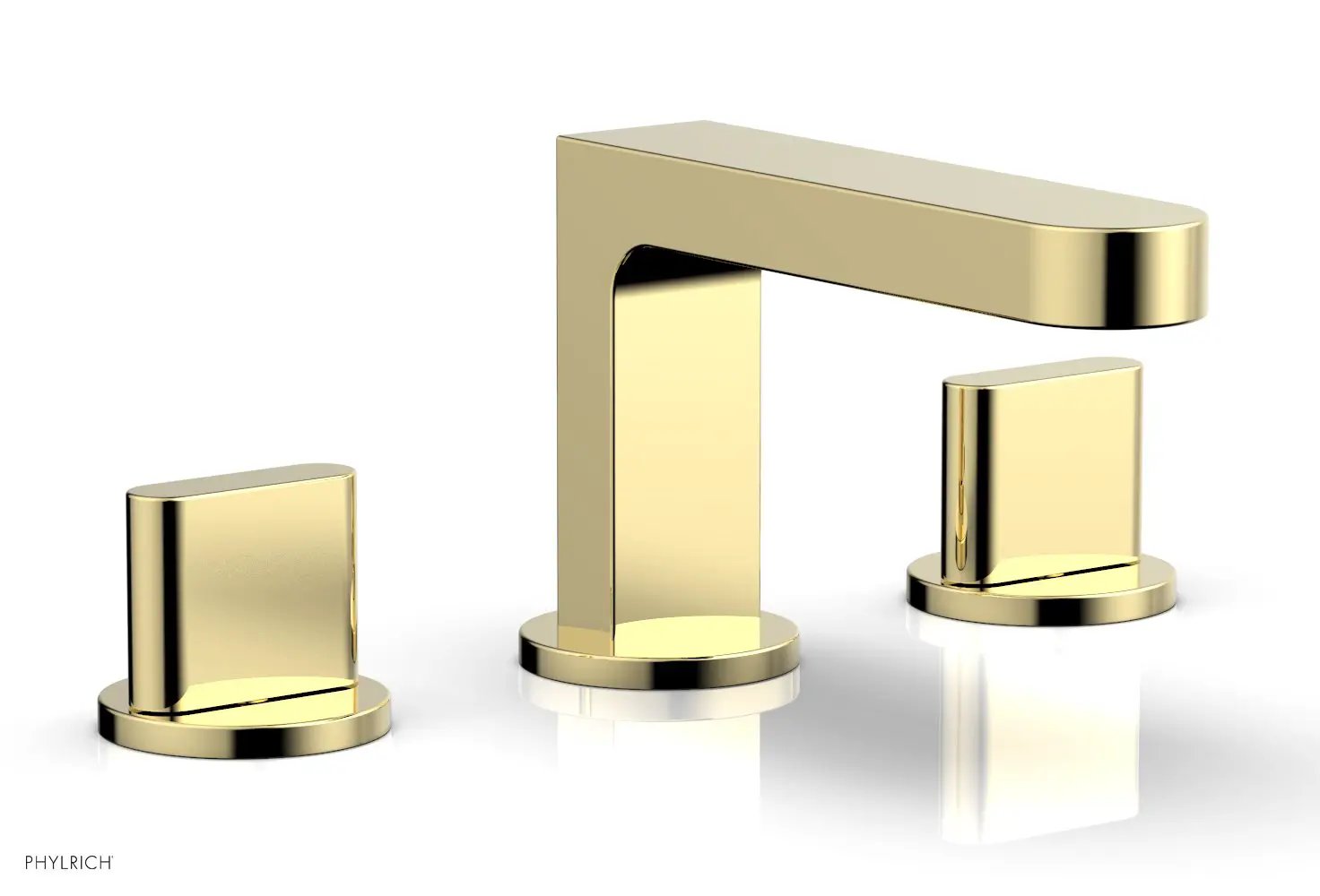 Phylrich ROND Widespread Faucet - Blade Handles Low Spout by Phylrich