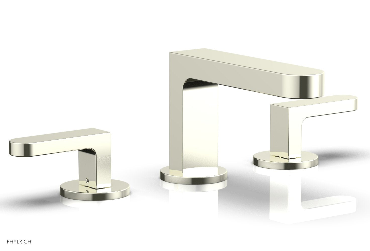 Phylrich ROND Widespread Faucet - Lever Handles Low Spout by Phylrich