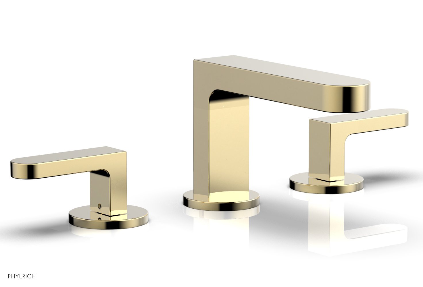 Phylrich ROND Widespread Faucet - Lever Handles Low Spout