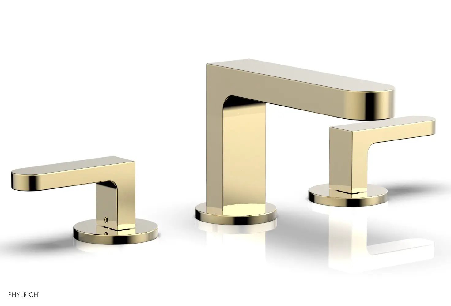 Phylrich ROND Widespread Faucet - Lever Handles Low Spout by Phylrich