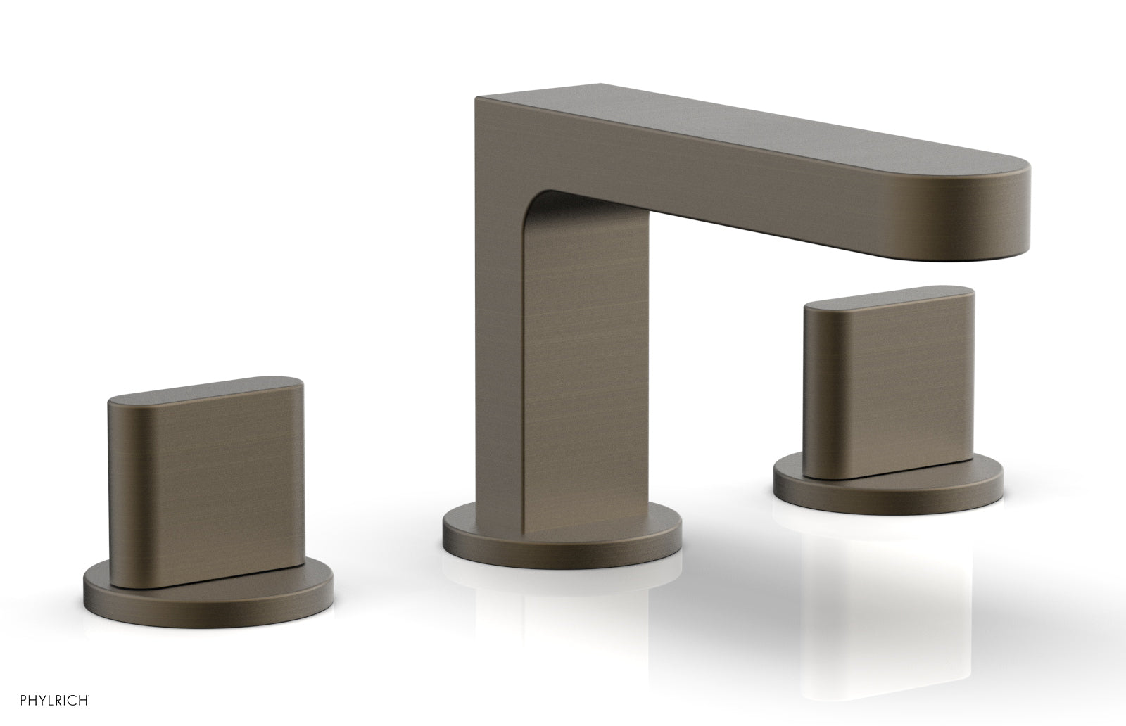 Phylrich ROND Widespread Faucet - Blade Handles Low Spout