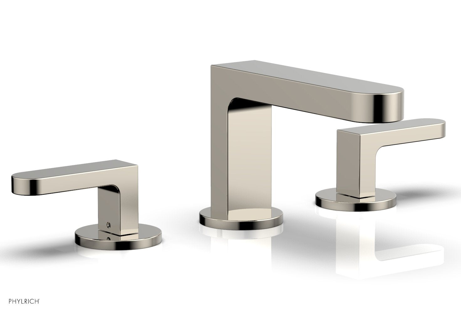 Phylrich ROND Widespread Faucet - Lever Handles Low Spout by Phylrich
