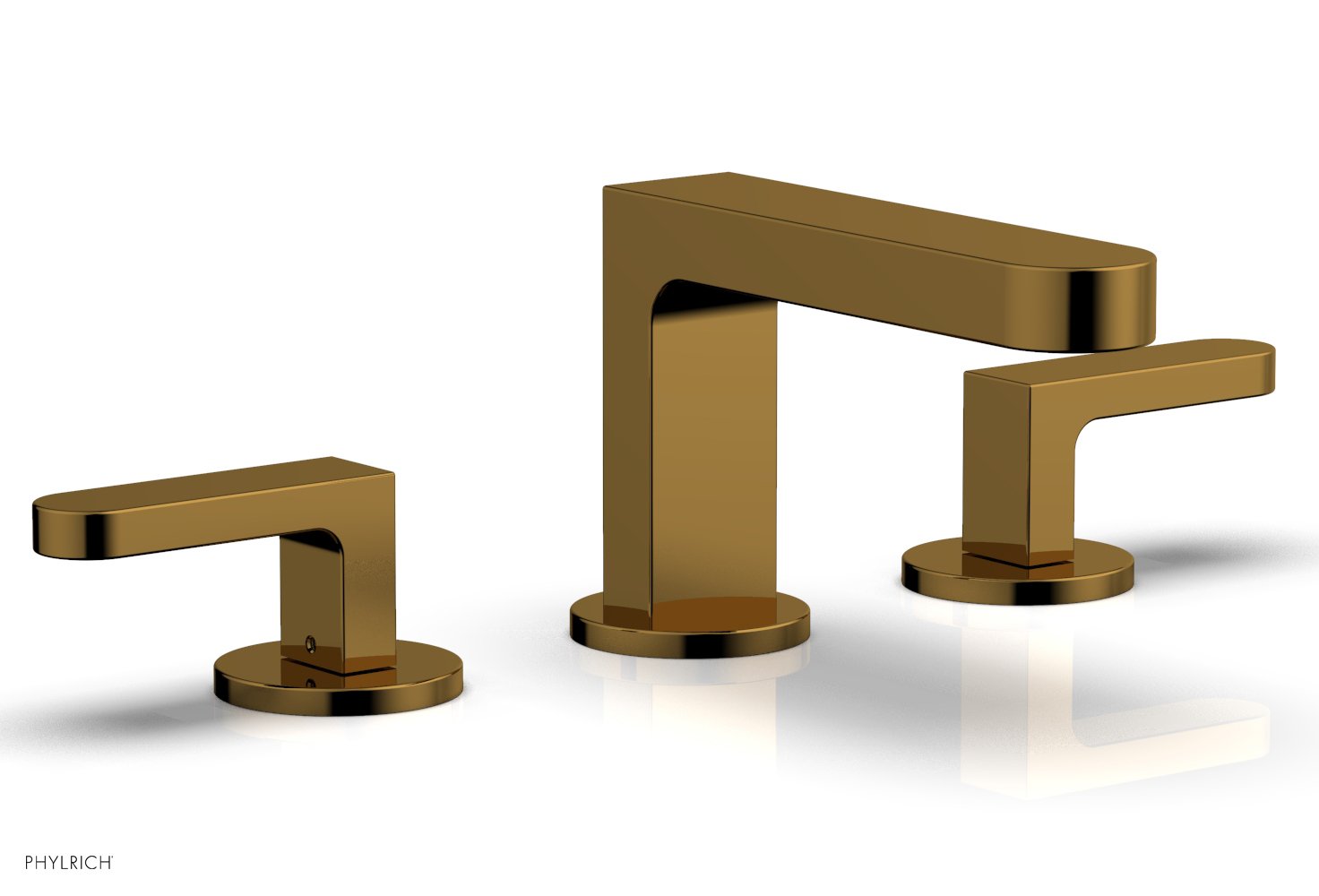Phylrich ROND Widespread Faucet - Lever Handles Low Spout by Phylrich