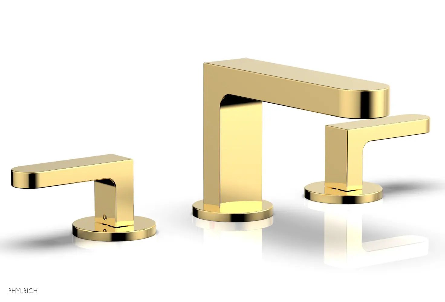 Phylrich ROND Widespread Faucet - Lever Handles Low Spout by Phylrich