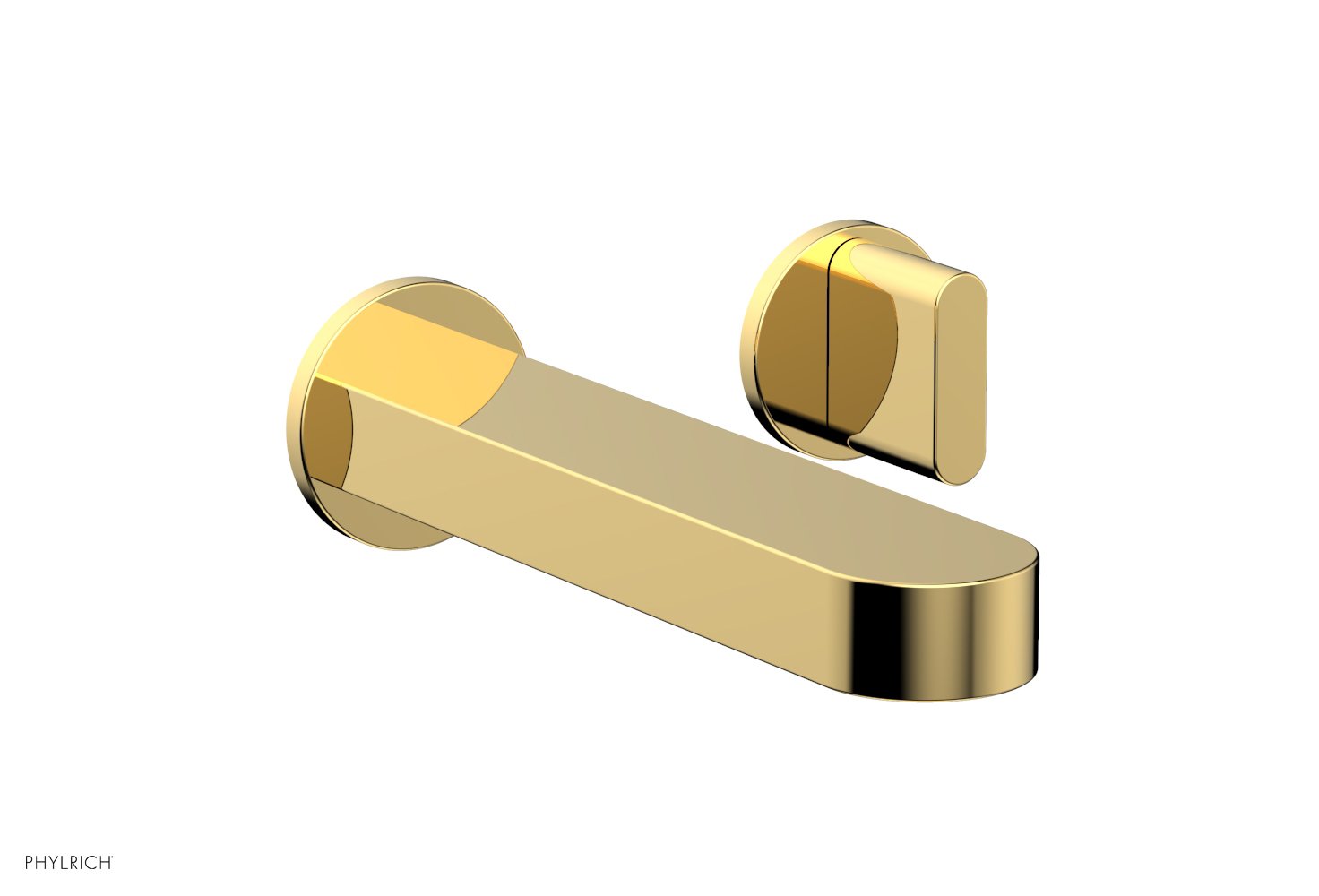 Phylrich ROND Single Handle Wall Lavatory Set - Blade Handles