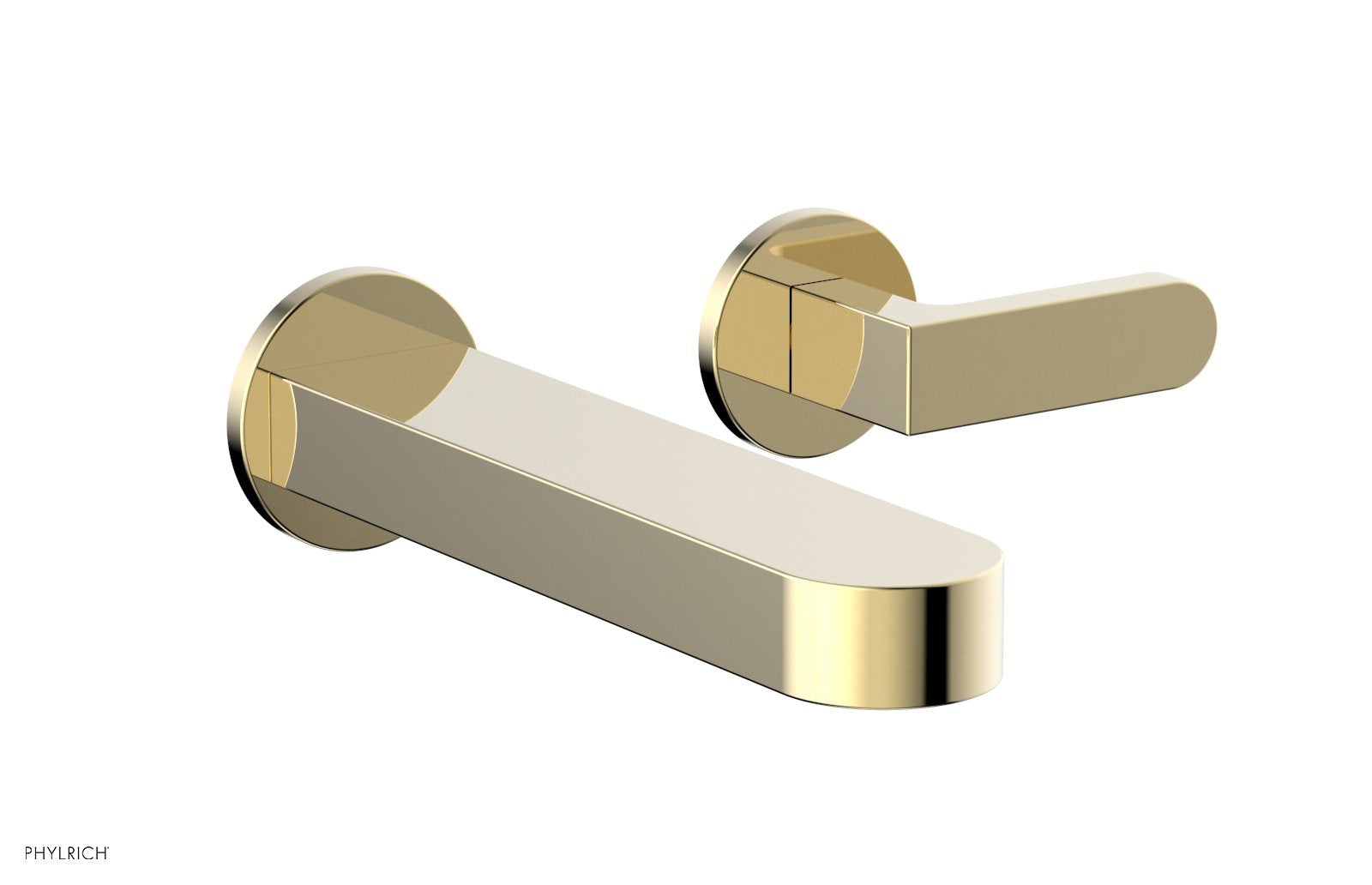 Phylrich ROND Single Handle Wall Lavatory Set - Lever Handles by Phylrich