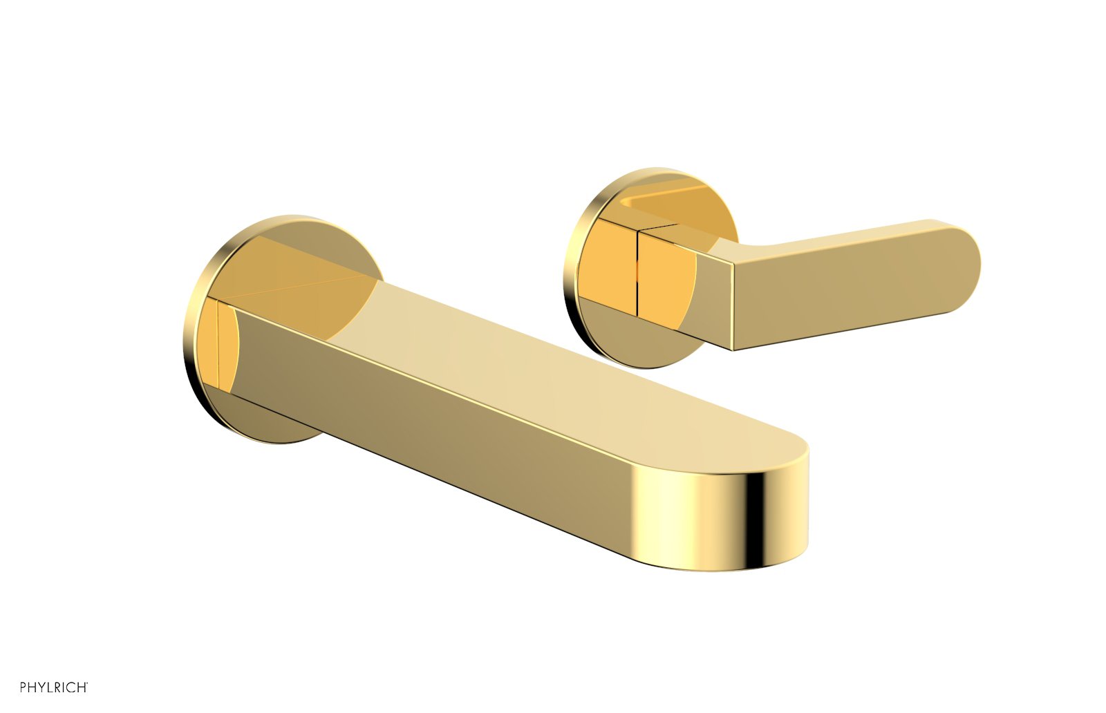 Phylrich ROND Single Handle Wall Lavatory Set - Lever Handles by Phylrich