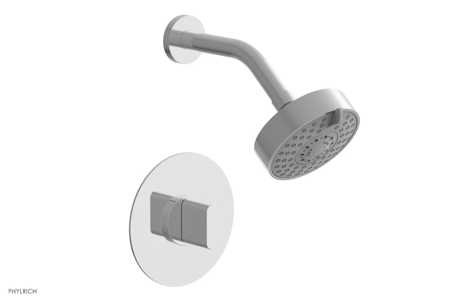 polished chrome shower set
