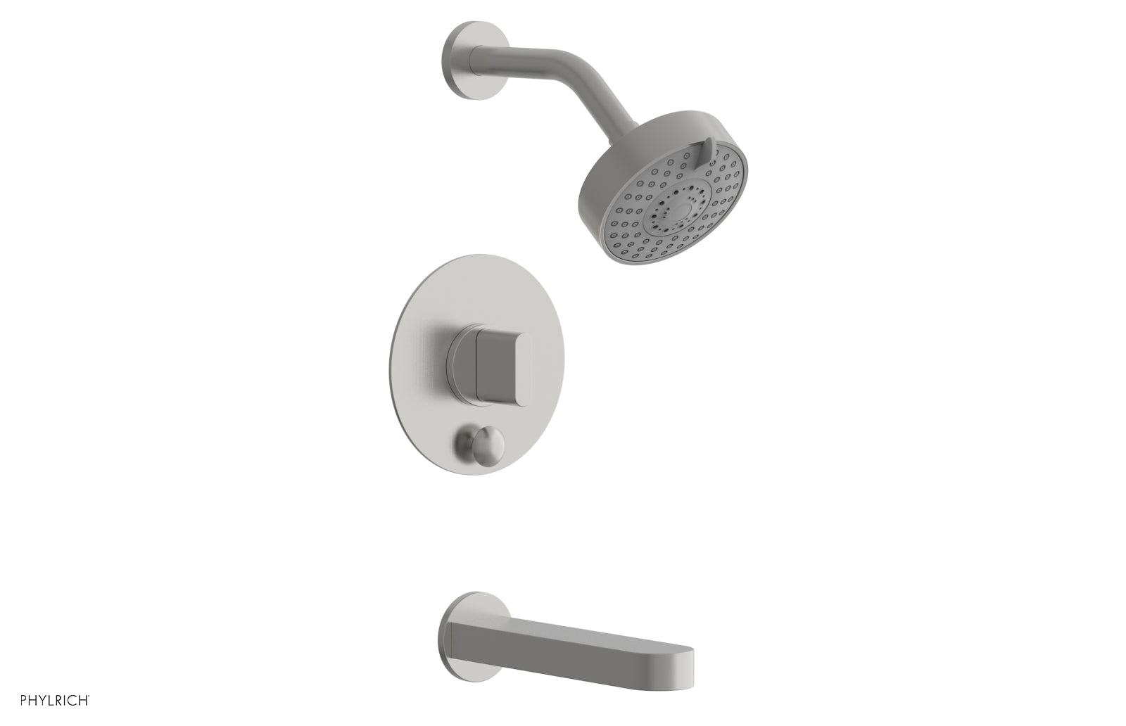 Phylrich ROND Pressure Balance Tub and Shower Set - Blade Handle