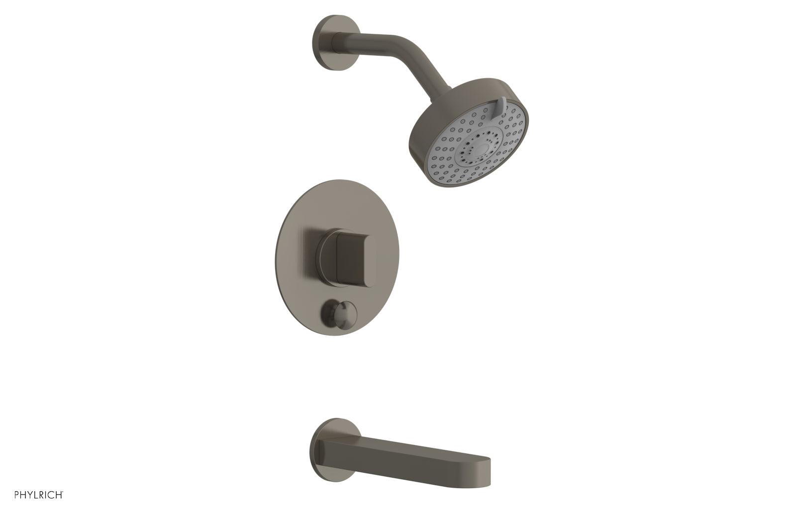 Phylrich ROND Pressure Balance Tub and Shower Set - Blade Handle