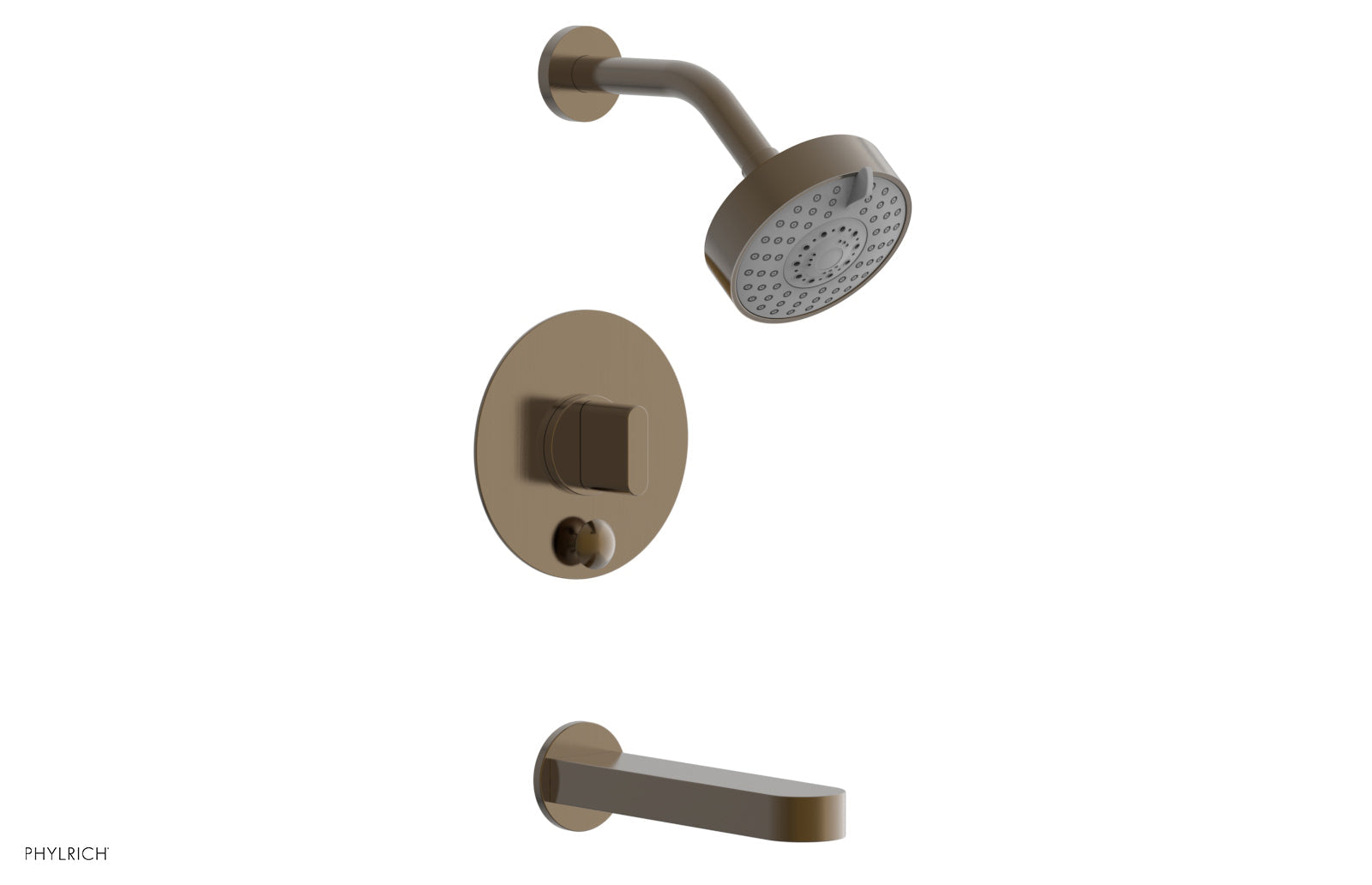 Phylrich ROND Pressure Balance Tub and Shower Set - Blade Handle