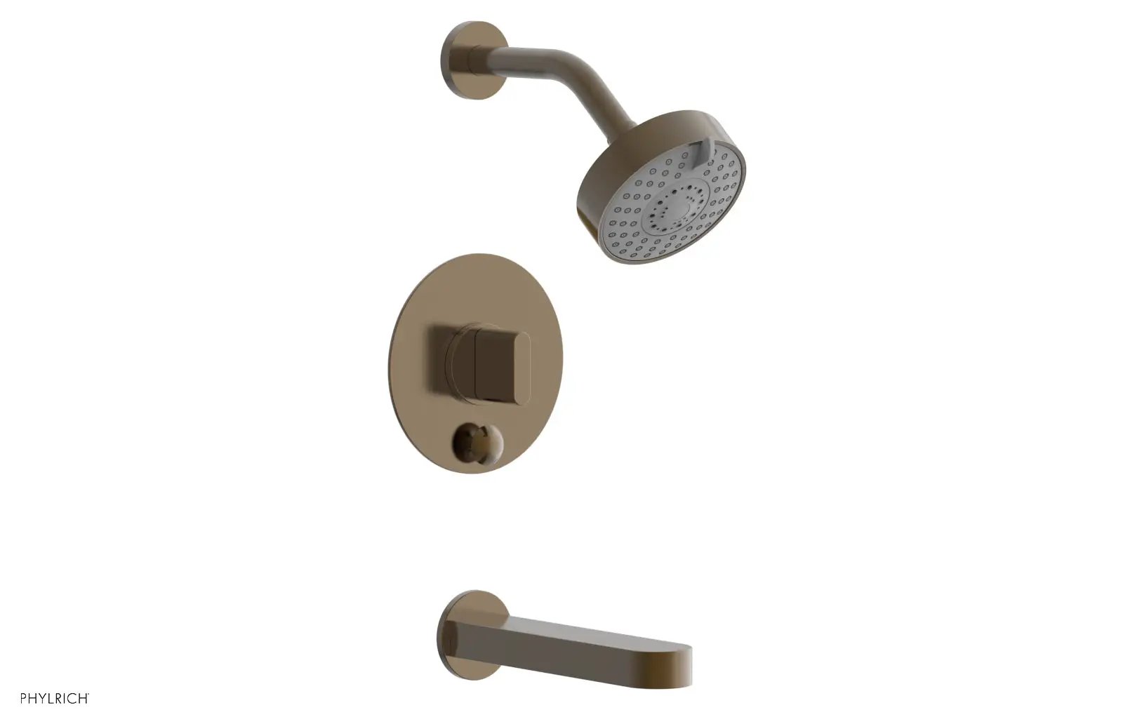 Phylrich ROND Pressure Balance Tub and Shower Set - Blade Handle by Phylrich