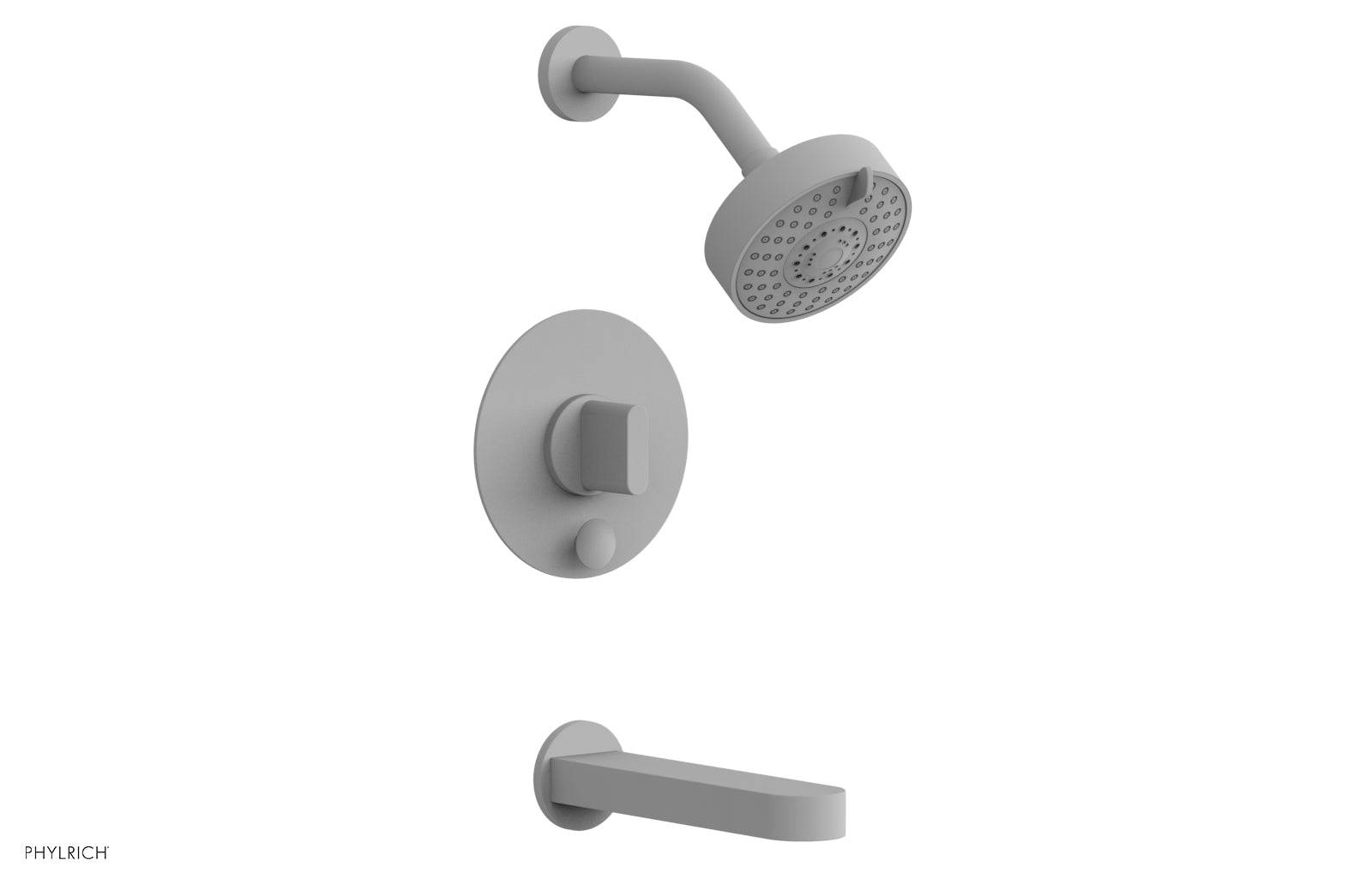 Phylrich ROND Pressure Balance Tub and Shower Set - Blade Handle