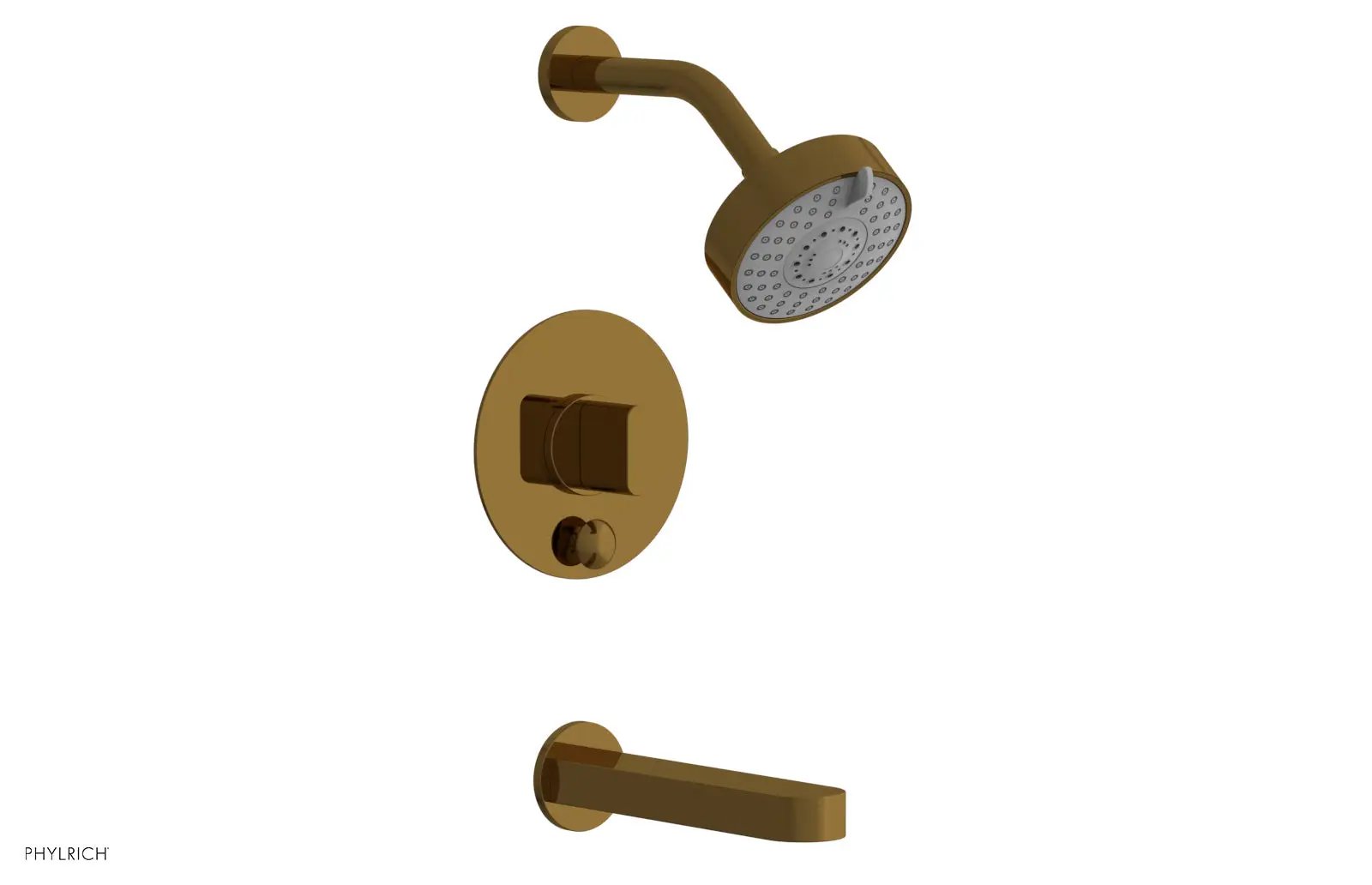 Phylrich ROND Pressure Balance Tub and Shower Set - Blade Handle by Phylrich
