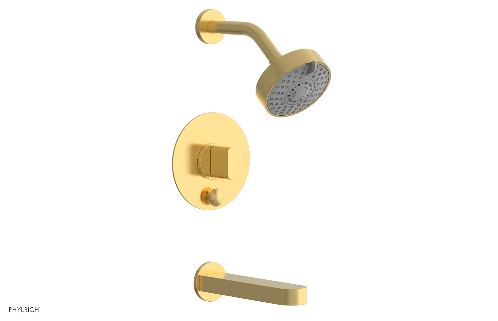 Phylrich ROND Pressure Balance Tub and Shower Set - Blade Handle