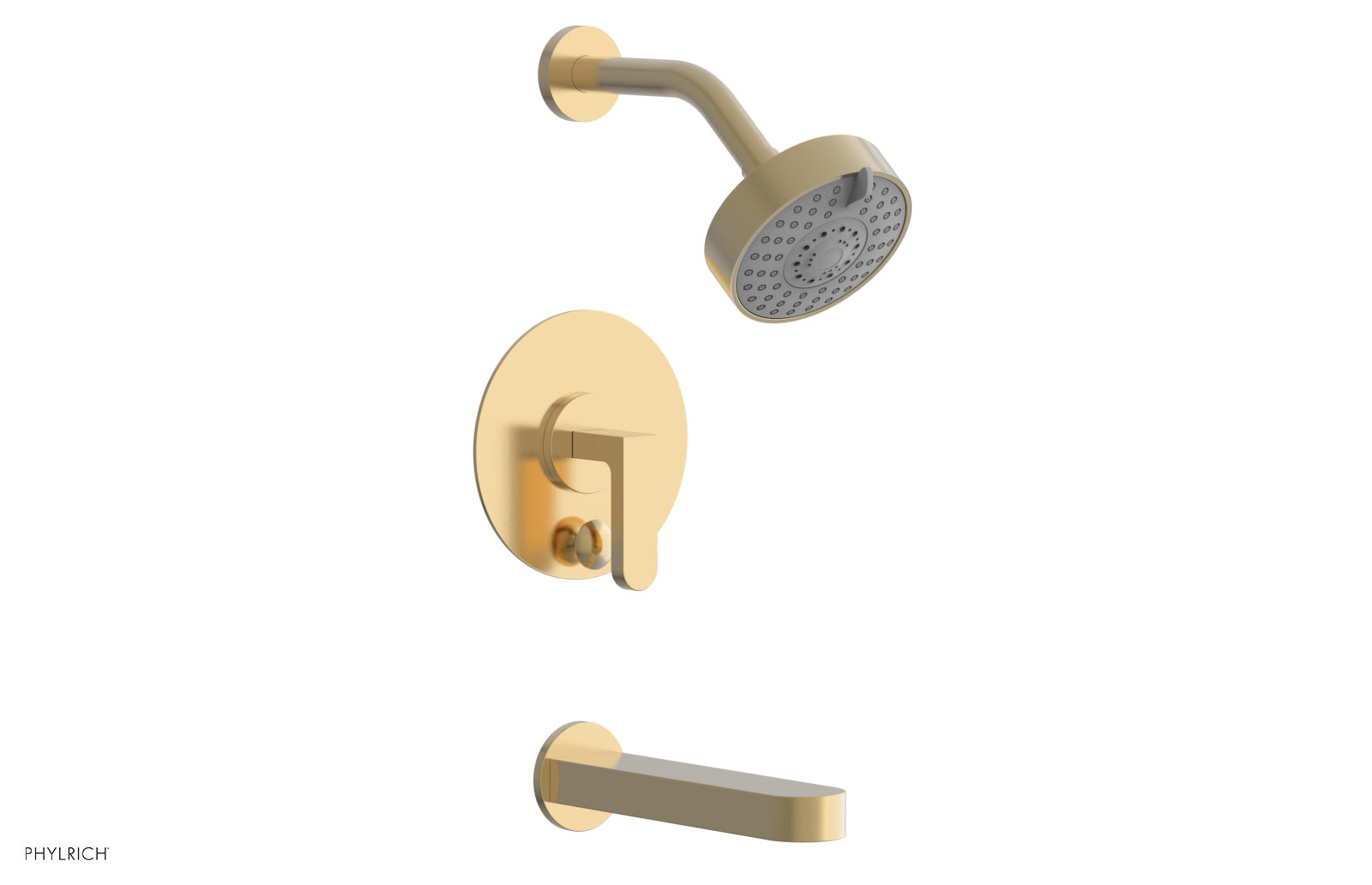 Phylrich ROND Pressure Balance Tub and Shower Set - Lever Handle