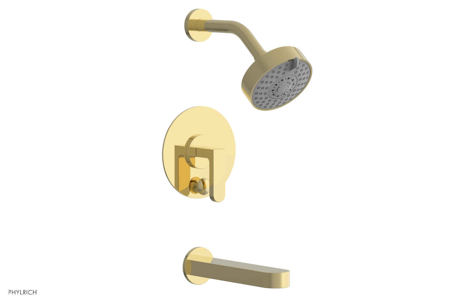 Phylrich ROND Pressure Balance Tub and Shower Set - Lever Handle