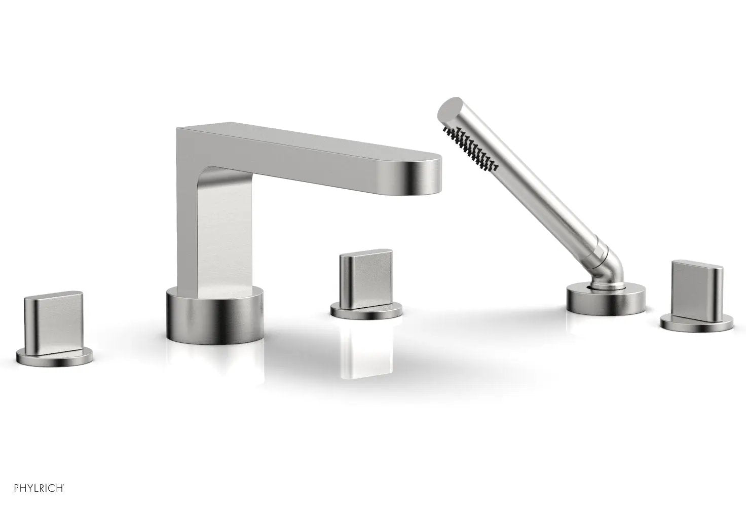 Phylrich ROND Deck Tub Set with Hand Shower - Blade Handles by Phylrich