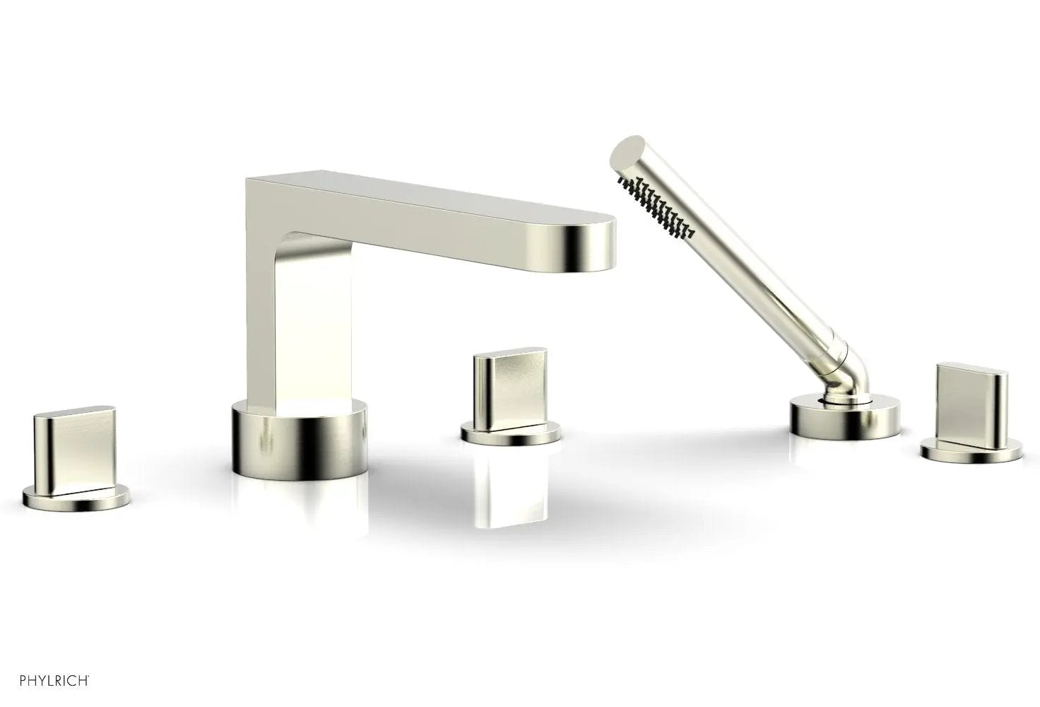 Phylrich ROND Deck Tub Set with Hand Shower - Blade Handles by Phylrich