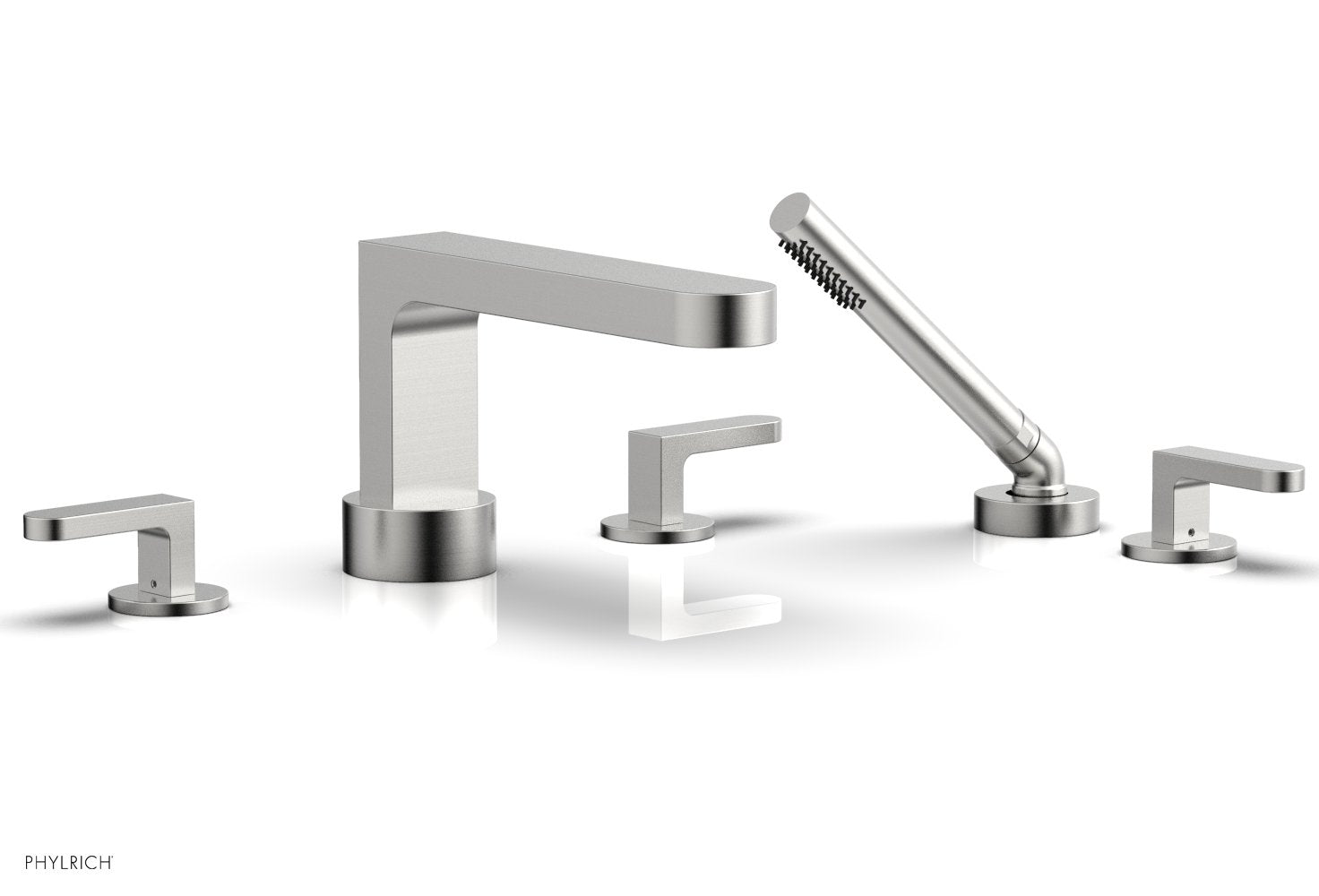 Phylrich ROND Deck Tub Set with Hand Shower - Lever Handles