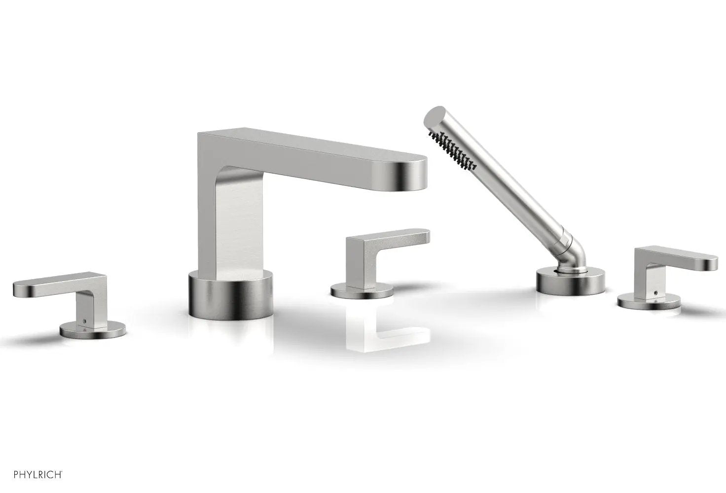 Phylrich ROND Deck Tub Set with Hand Shower - Lever Handles by Phylrich