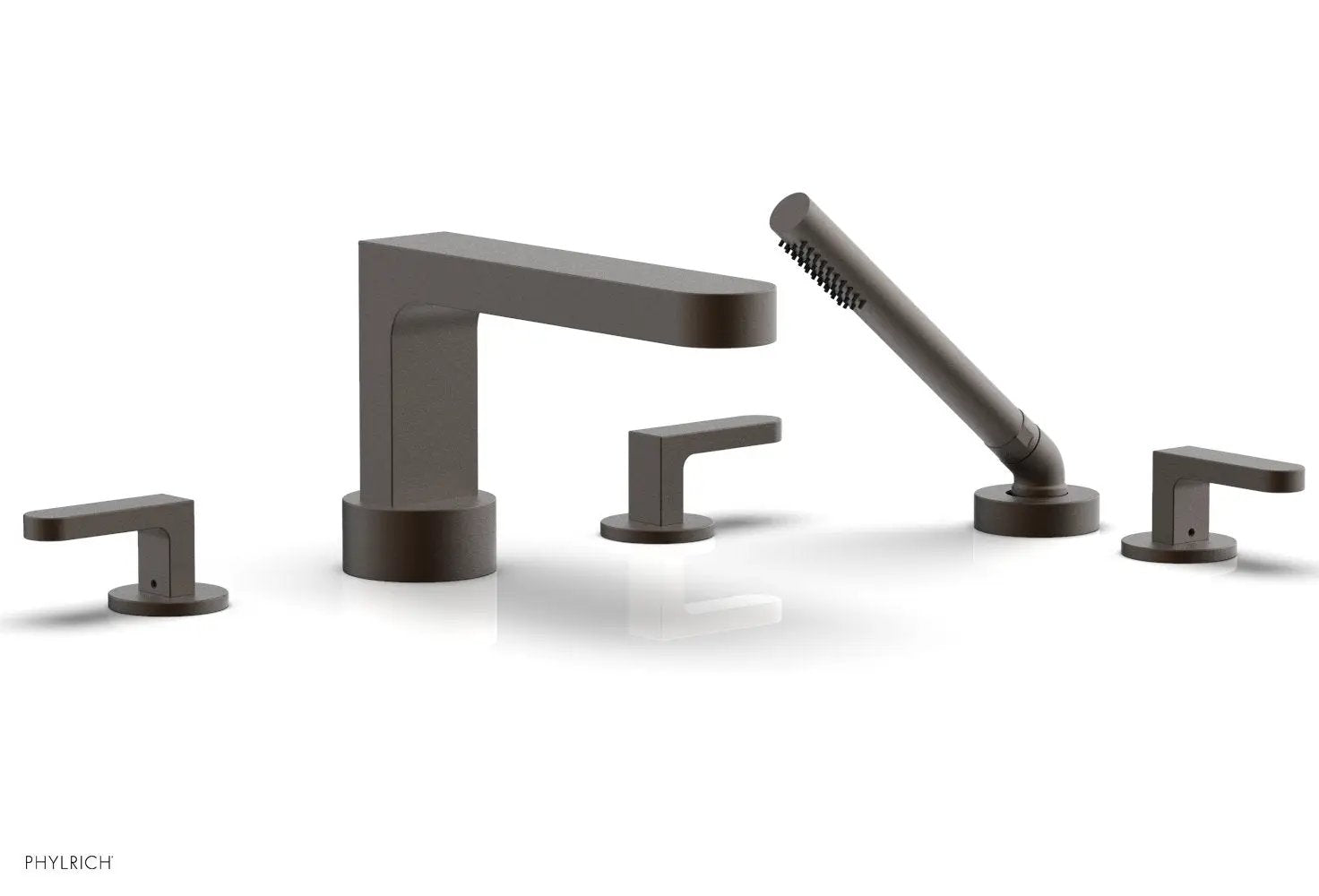 Phylrich ROND Deck Tub Set with Hand Shower - Lever Handles by Phylrich