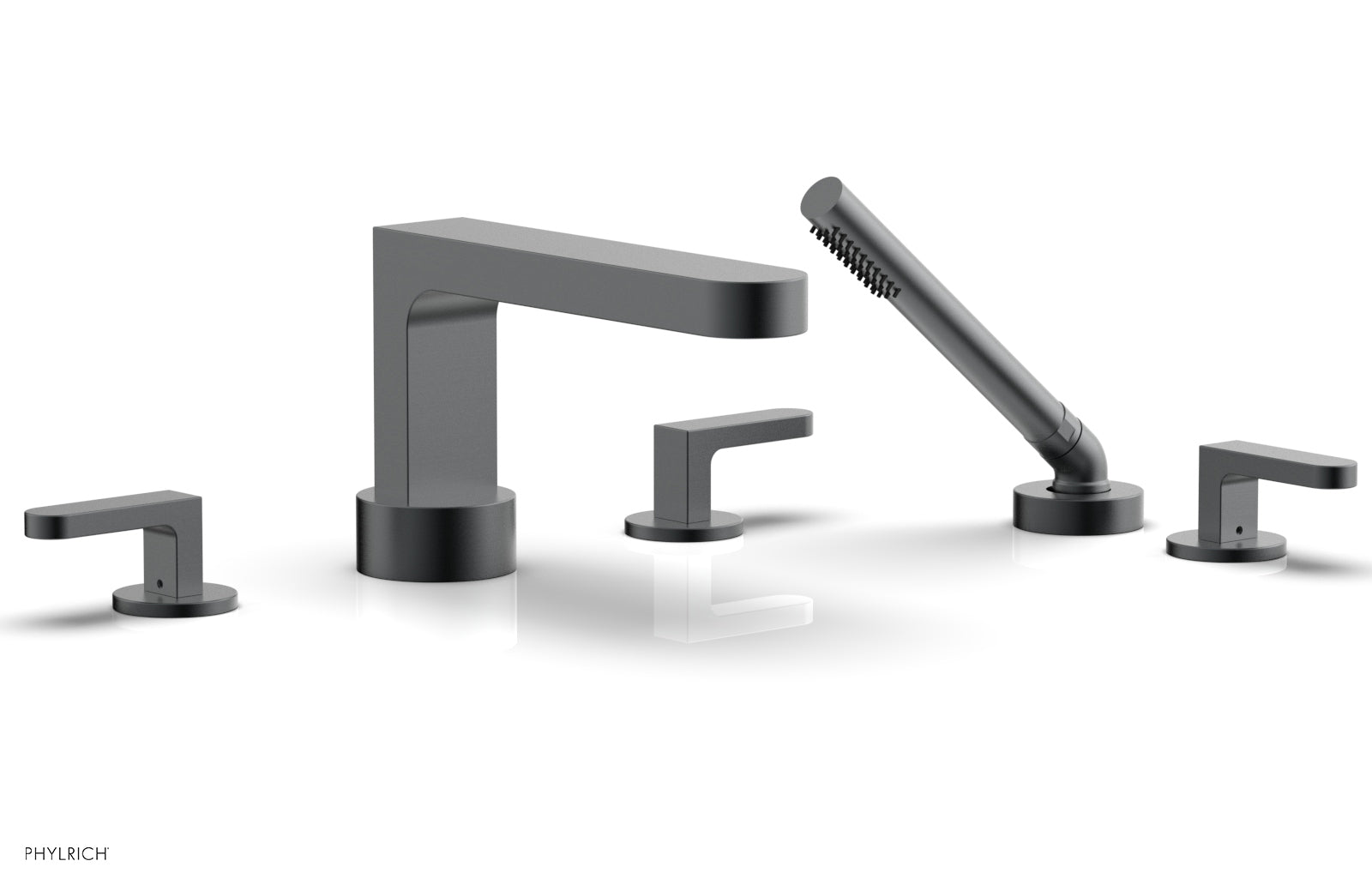 Phylrich ROND Deck Tub Set with Hand Shower - Lever Handles