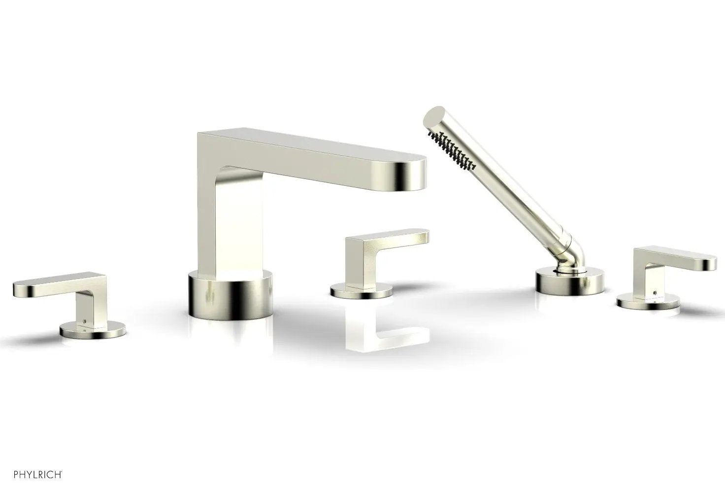 Phylrich ROND Deck Tub Set with Hand Shower - Lever Handles by Phylrich