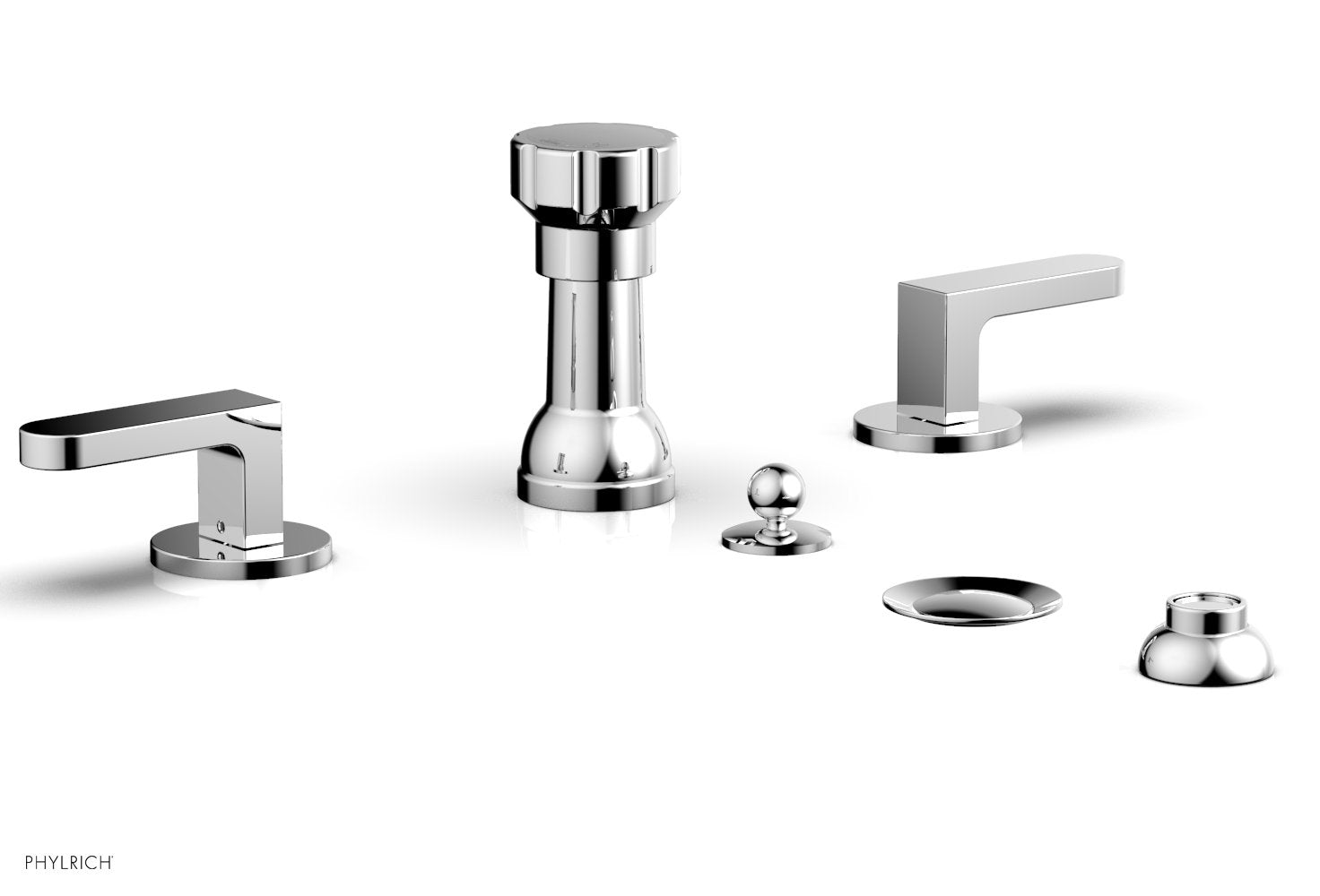 polished chrome bidet set