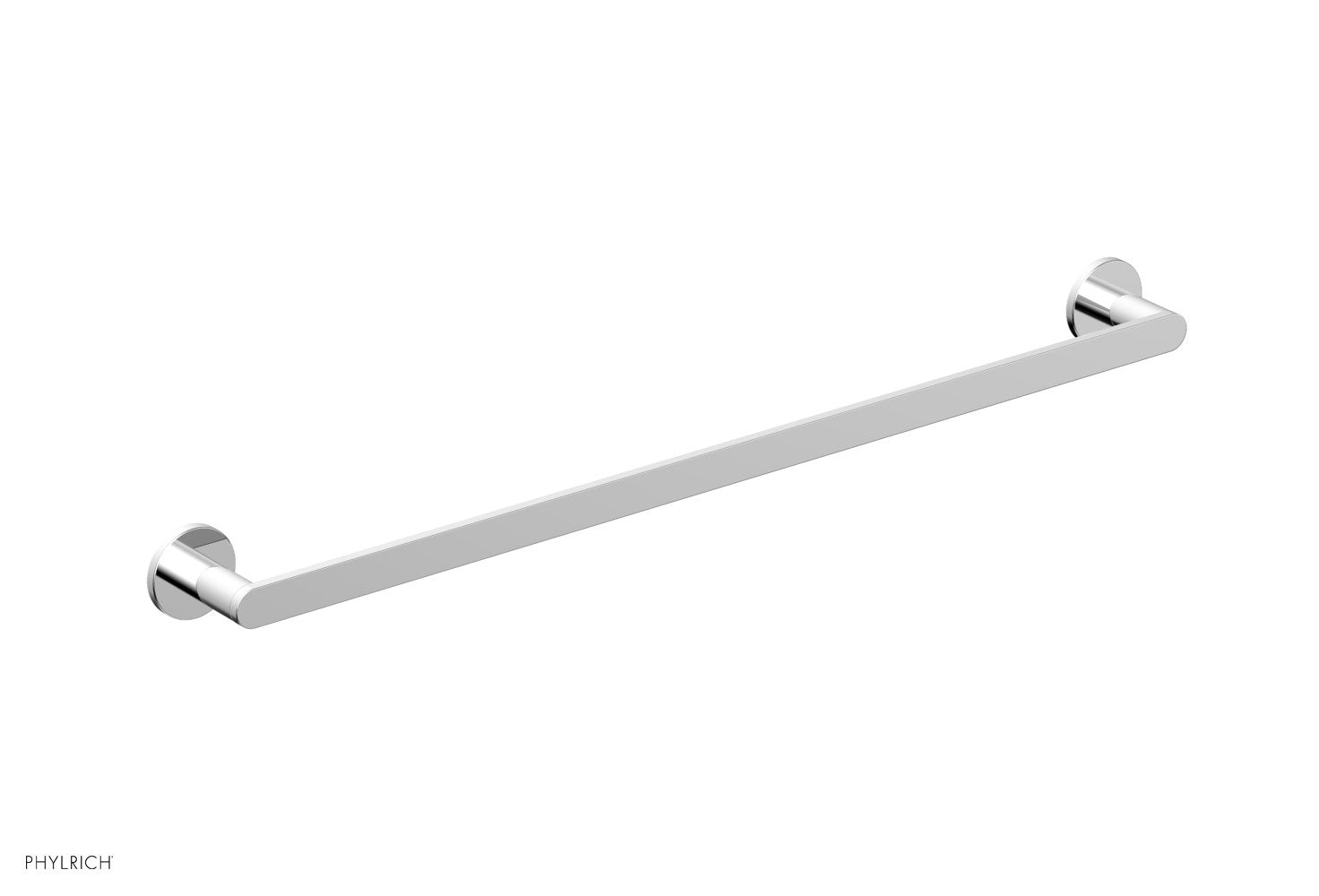 polished chrome towel bar