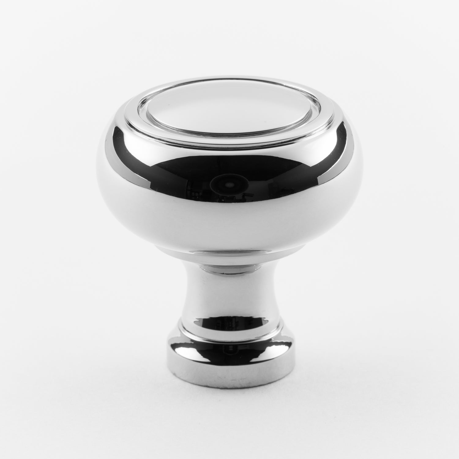 polished chrome knob