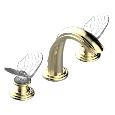 THG Paris Papillon Widespread Lavatory Set with Drain by THG Paris