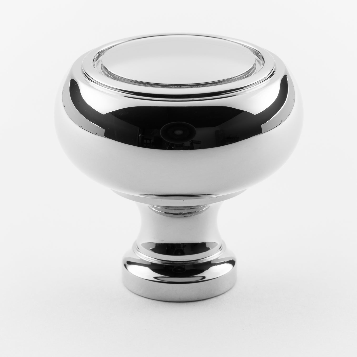polished chrome knob