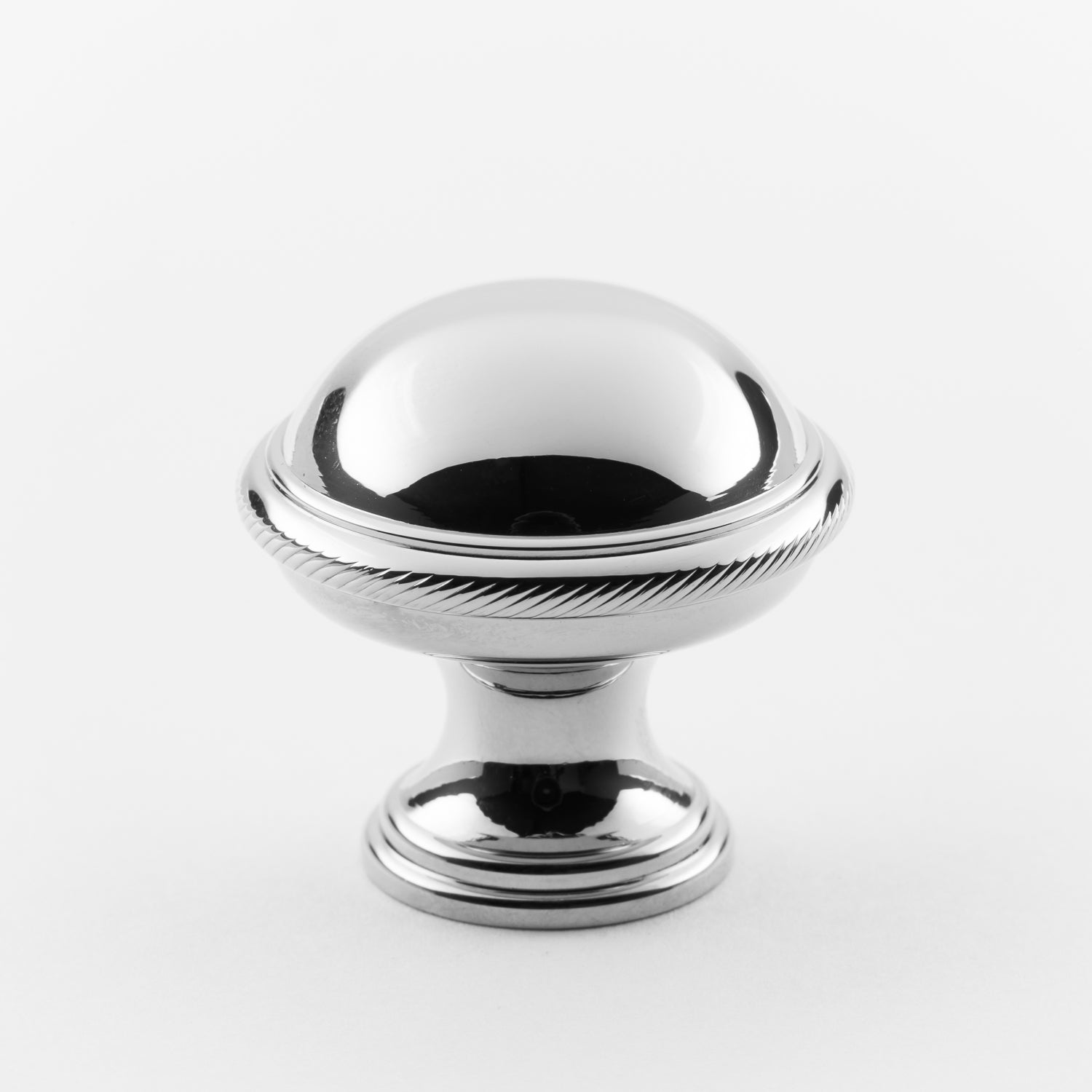polished chrome knob