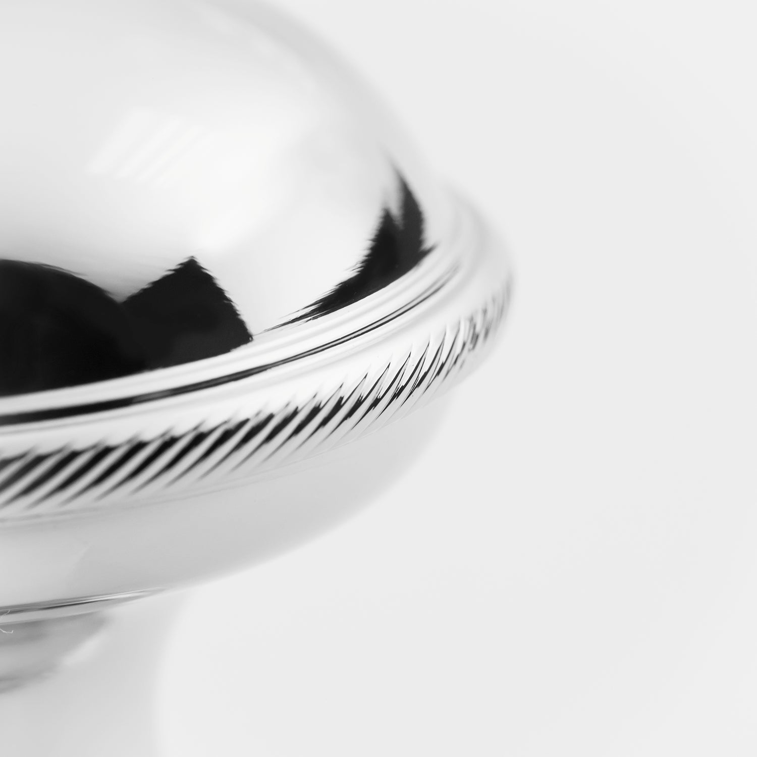 polished chrome knob