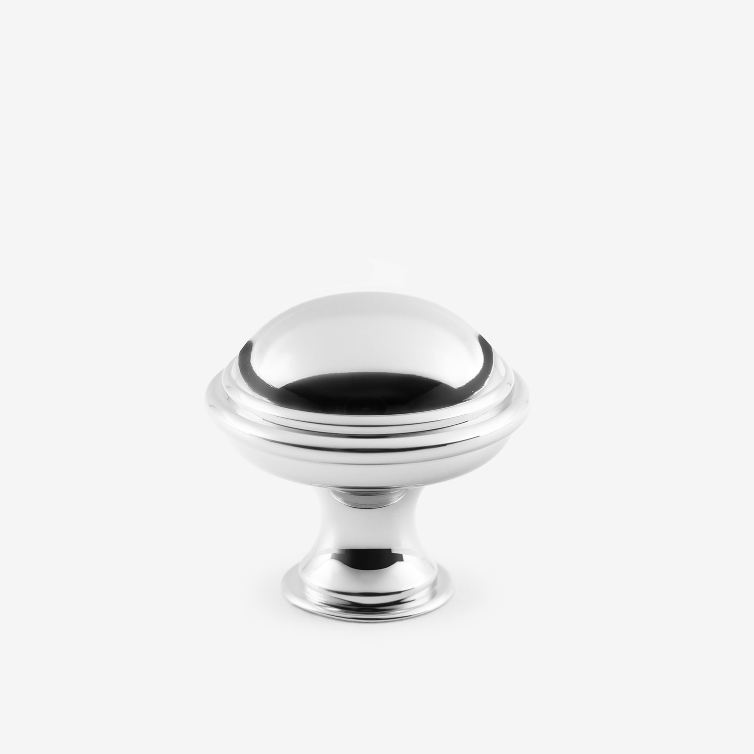 polished chrome knob