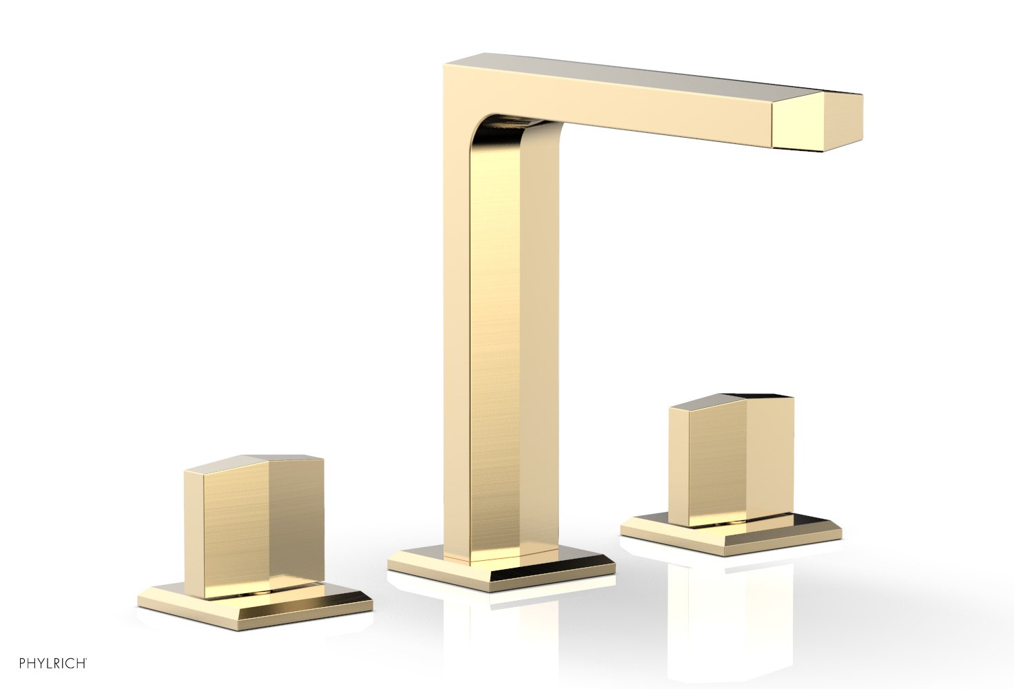 Phylrich DIAMA Widespread Faucet - Blade Handles 6-3/4" Height