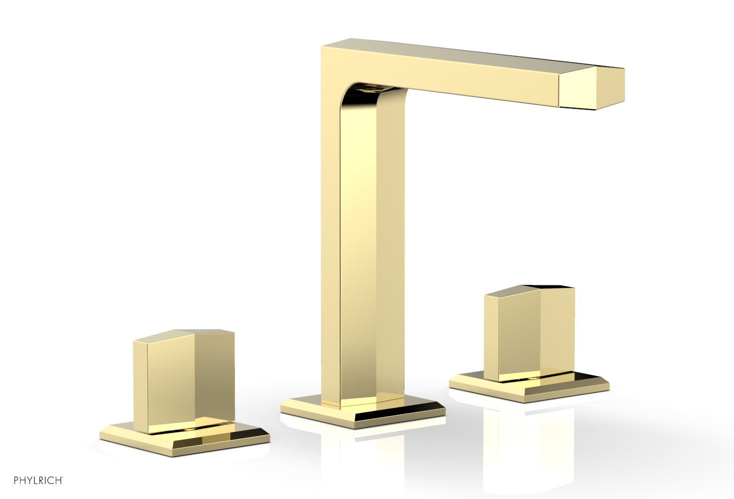 Phylrich DIAMA Widespread Faucet - Blade Handles 6-3/4" Height